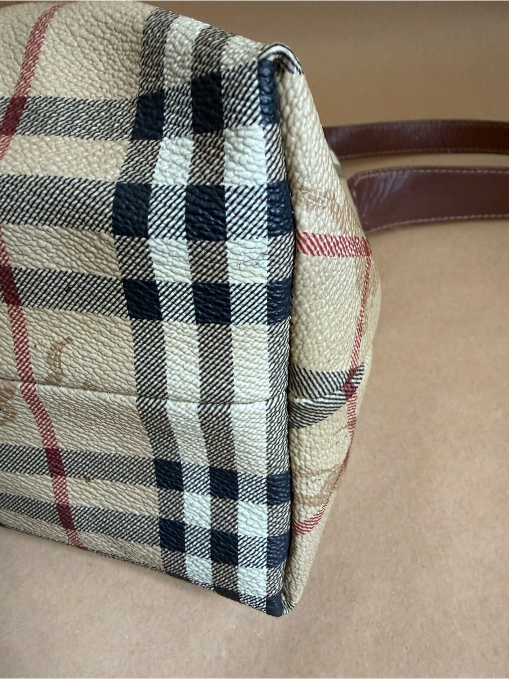 Burberry Beige/Brown Front Pocket Shoulder Bag - Picture 8 of 14